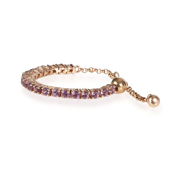My Story Amethyst Stackable Bolo Ring in 14K Rose Gold - Picture 2 of 3